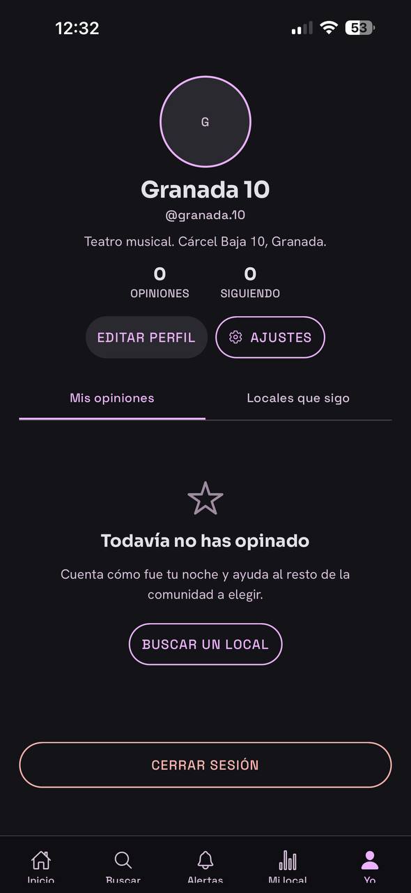 Perfil de usuario